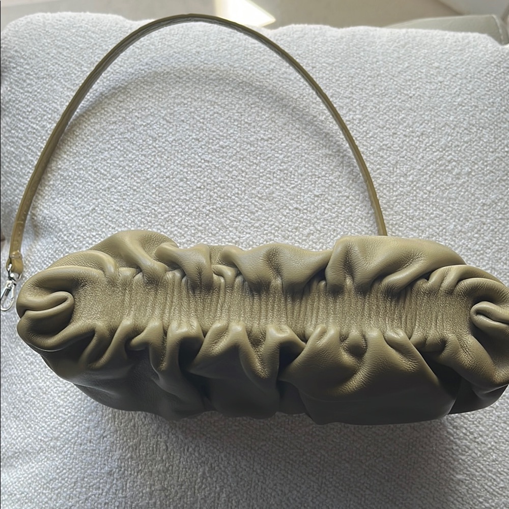 STAUD Green Mini Bag with Ruched Design - Picture 5 of 6